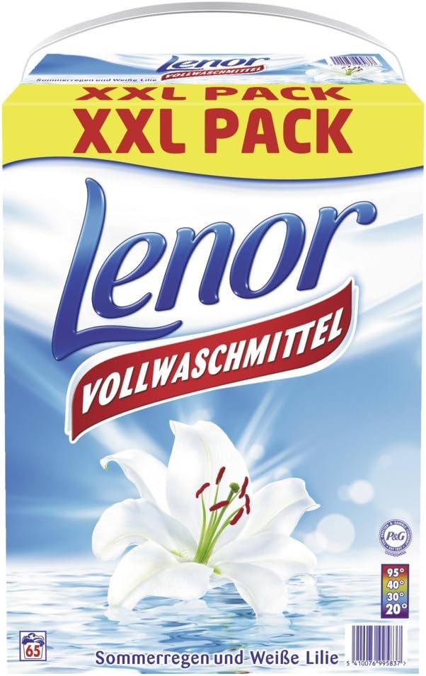 Lenor Waschmittel Pulver Weisse Lilie - 65WL, 1er Pack (1 x 5.2 kg)