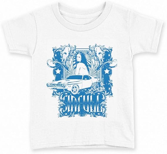 Amazon Igsticker プリント Tシャツ キッズ 子供 160 サイズ Size おしゃれ クルーネック 白 ホワイト T Shirt ユニーク 人物 車 イラスト Tシャツ カットソー 通販