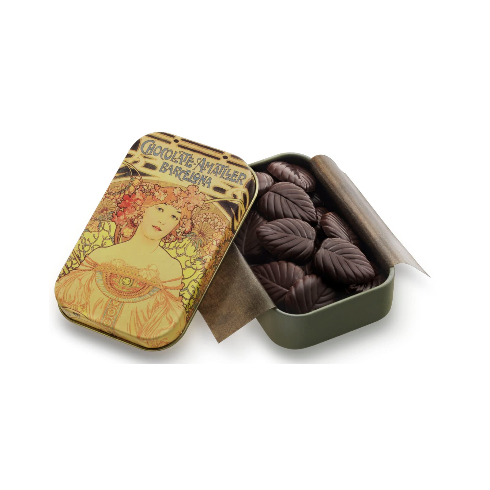 Chocolates Amatller – Pack de 20 Cajas de Bombones en Hojas Finas Chocolate 70% Cacao (20x30gr) - Sin Gluten