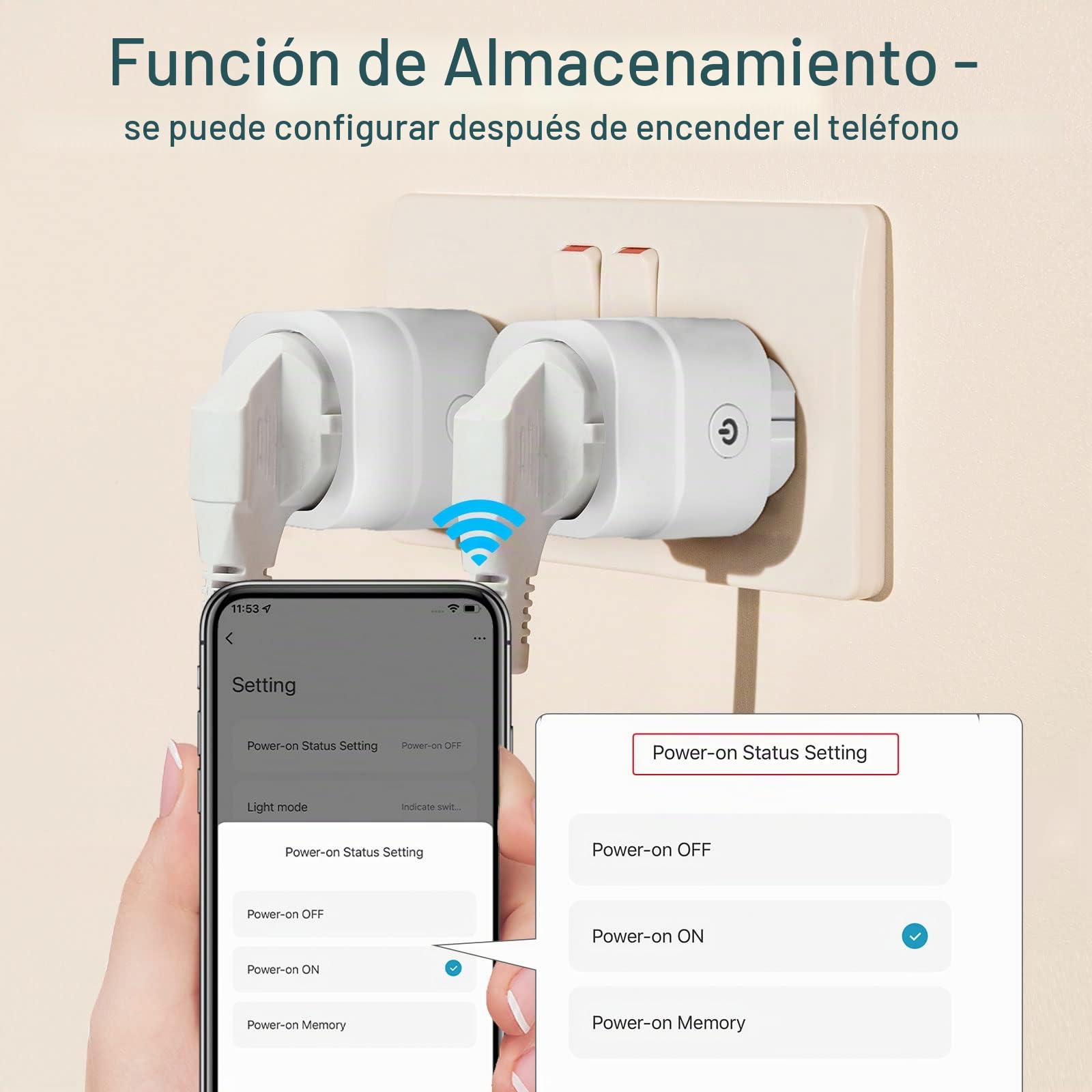MOES WiFi Smart Dimmer Plug, 4 GHz | Enchufe Inteligente, Soporta bombillas LED regulables, Lámparas halógenas, lámparas incandescentes, Control por voz de