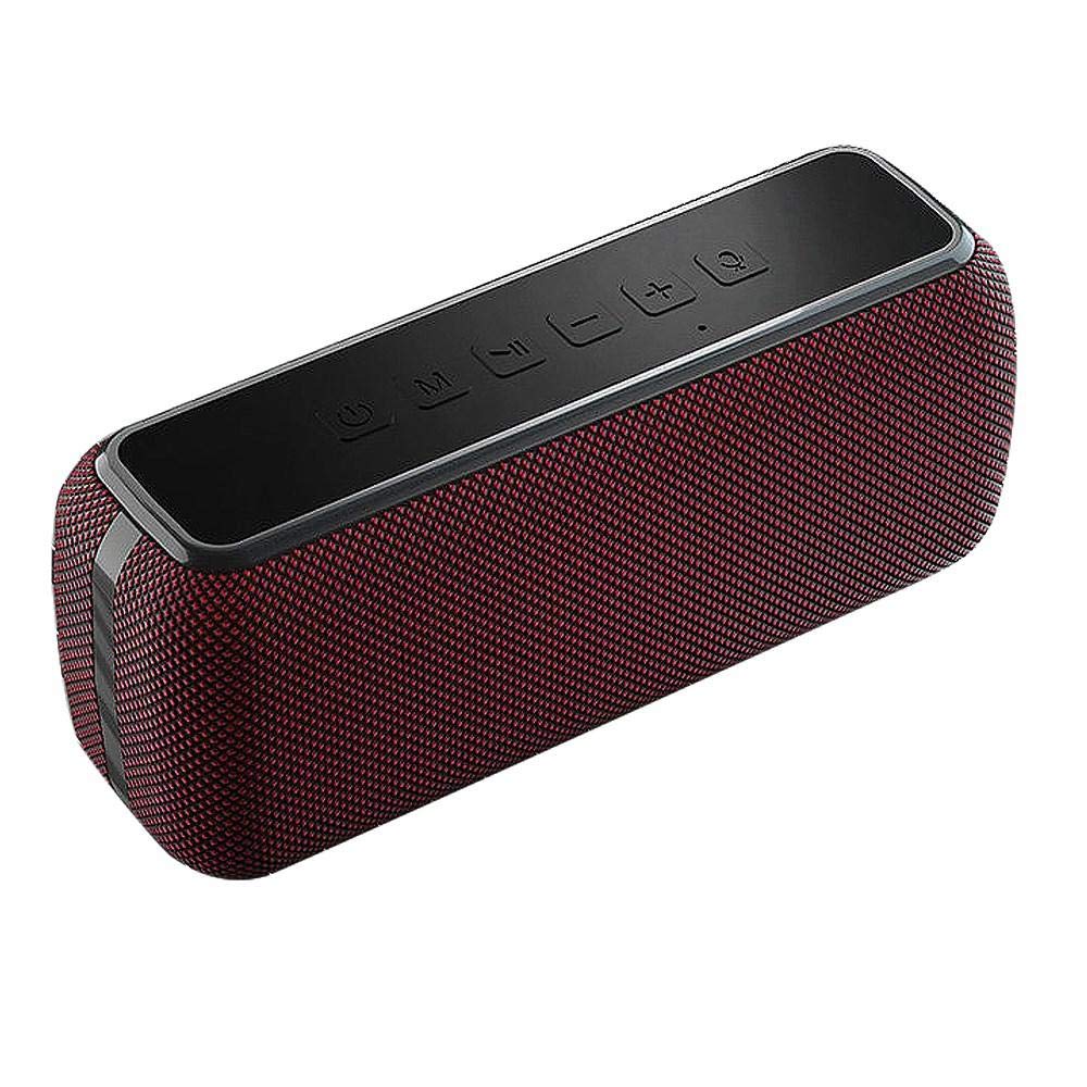 Altoparlante bluetooth portatile 60W con subwoofer wireless IPX5 impermeabile TWS 15H tempo di riproduzione assistente vocale super bass-_Red