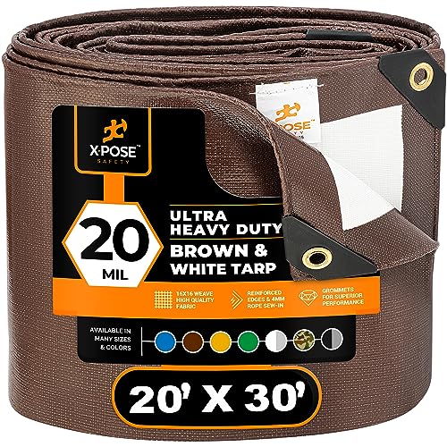 Xpose Safety 20x30 Heavy Duty Waterproof Tarp