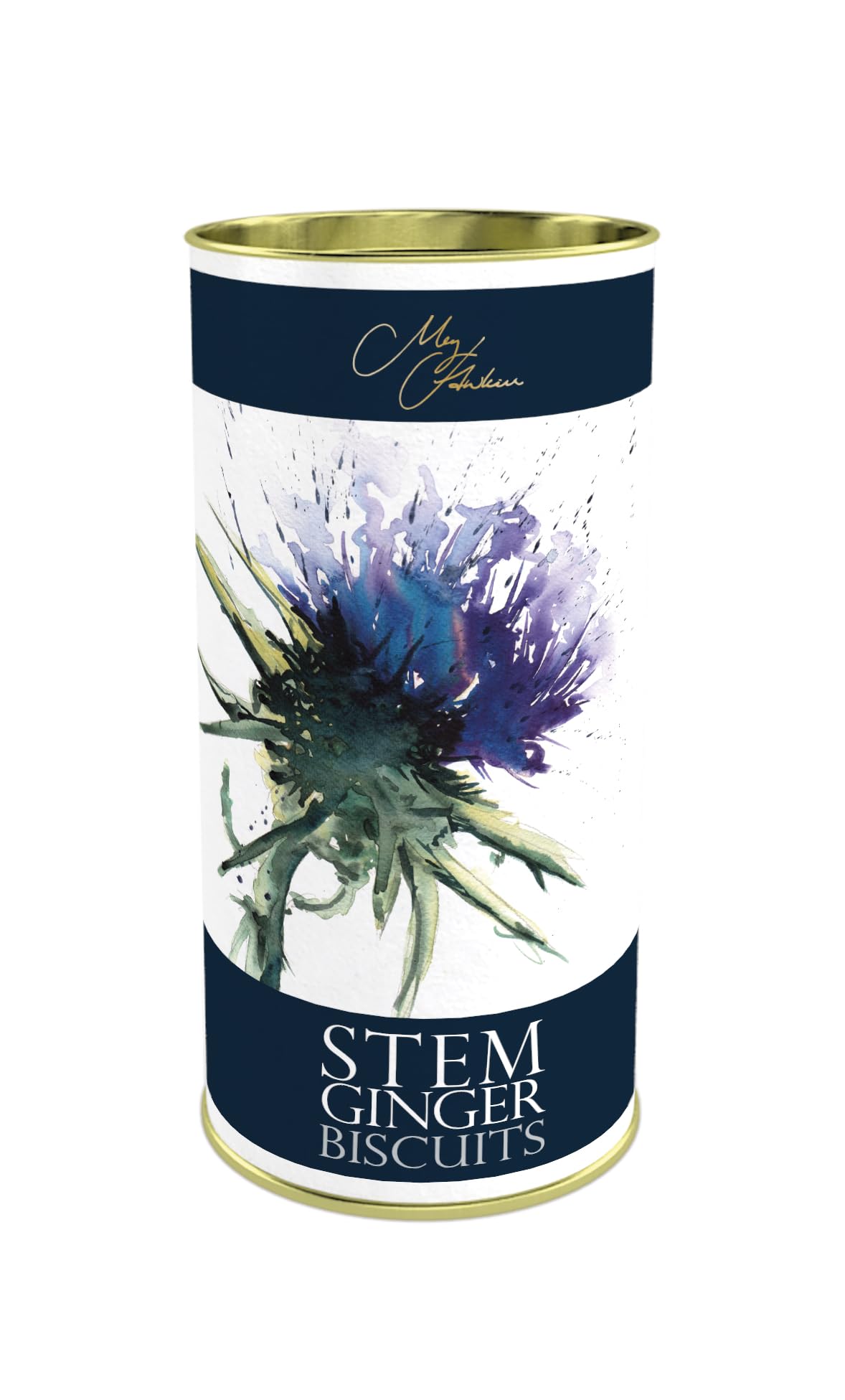 Meg Hawkins - The Thistle, Stem Ginger Biscuits, Spicy & Invigorating, 160 g Drum