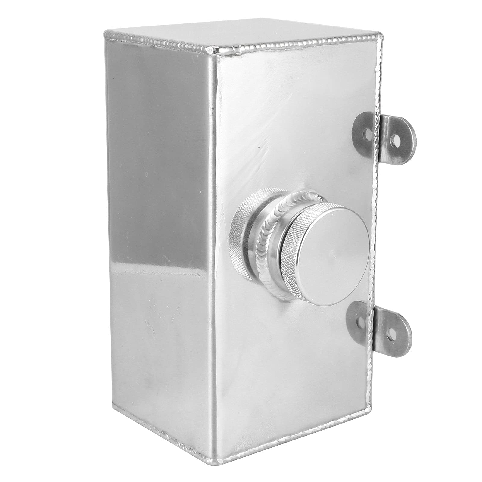 Bouteille de Lave-glace en Aluminium 2L Poli Intercooler Réservoir de Pulvérisation Pièces de Voiture Universelles