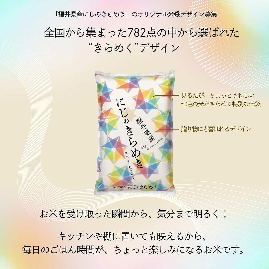 Amazon.co.jp: 米 にじのきらめき 福井県産 白米 令和7年産 (5kg