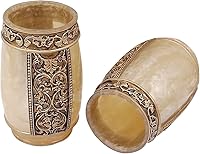 Vista 4 de LUANT Juego de accesorios de baño de 5 piezas, juego de baño de colección con dispensador de jabón, soporte para cepillos de dientes, vaso y jabón