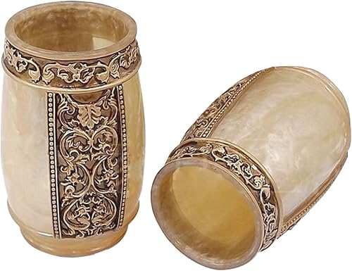 Miniatura 4 de LUANT Juego de accesorios de baño de 5 piezas, juego de baño de colección con dispensador de jabón, soporte para cepillos de dientes, vaso y jabón