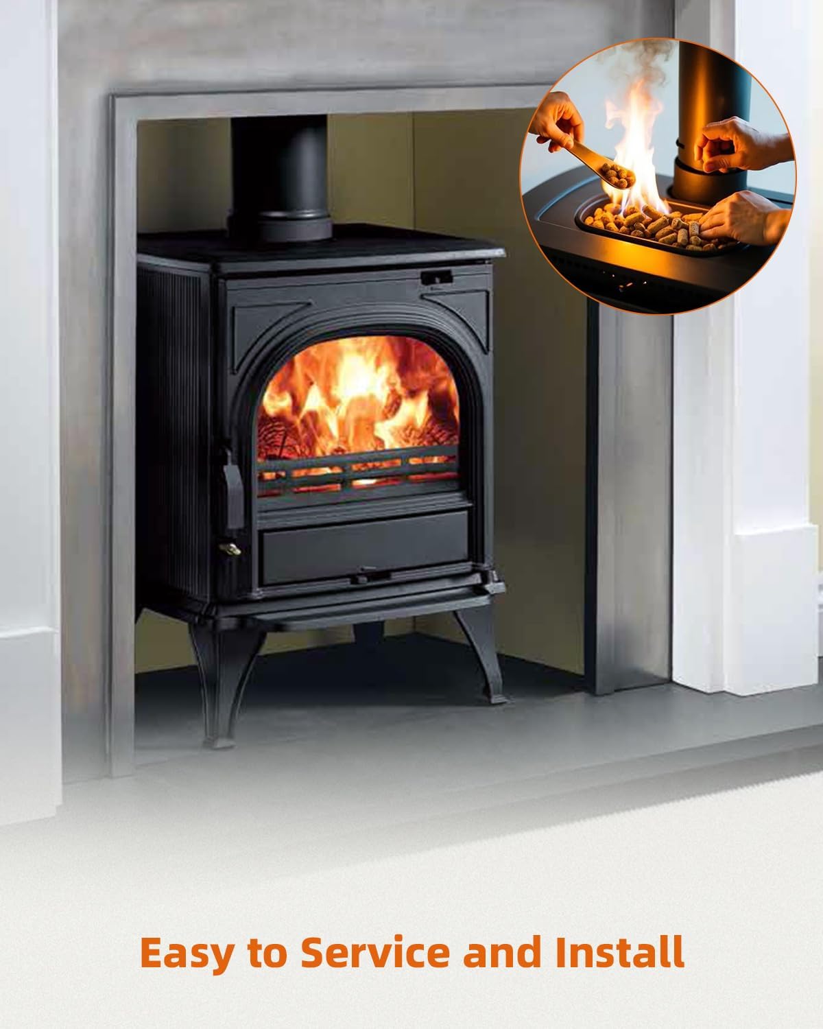 2 Pcs SRV7000-660 Igniter with Bracket Fit for PelPro Pellet Stove PP130 PP150 PP60 PP70 PPC90 Cast Iron TSC90 Cast Iron, Fit for Pleasant Hearth PH35PS PH50PS PH50CABPS