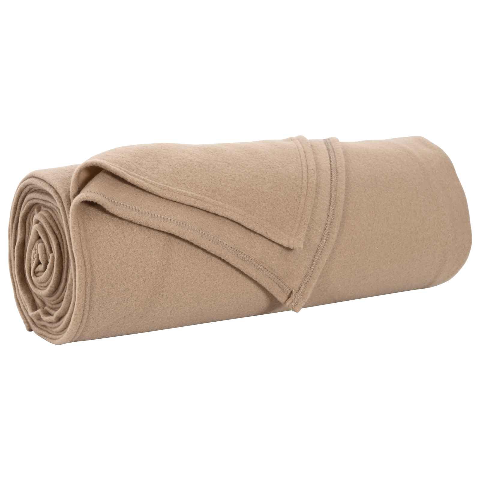 Wohndecke Kamel 280x210 cm 0.8 kg Fleece Wurfdecke