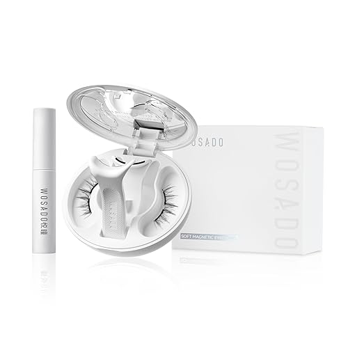 WOSADO [V14 Frost Black] Magnetic Eyelashes Kit with Eyelashes Fixer