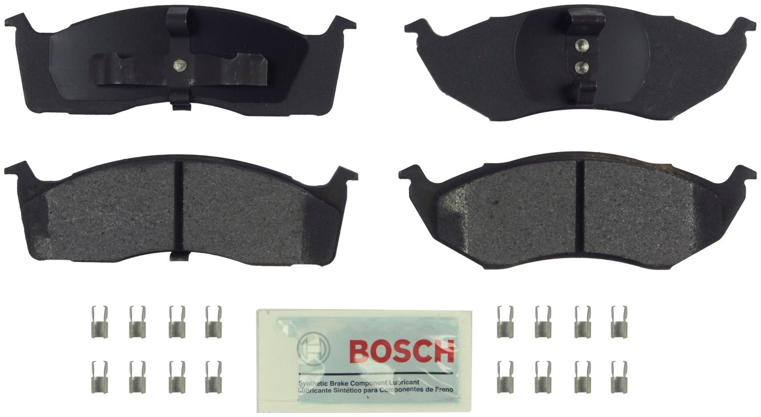 Bosch BE1324H Blue Disc Brake Pad Set with Hardware - FRONT — view 157