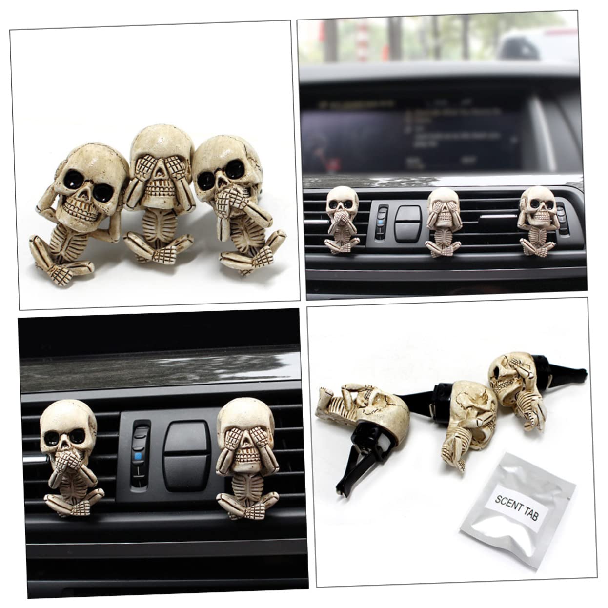 Diffusori A Forma Di Teschio Clip Per Profumo Clip Decorativa Per Auto Accessori Per Bocchette Dellauto