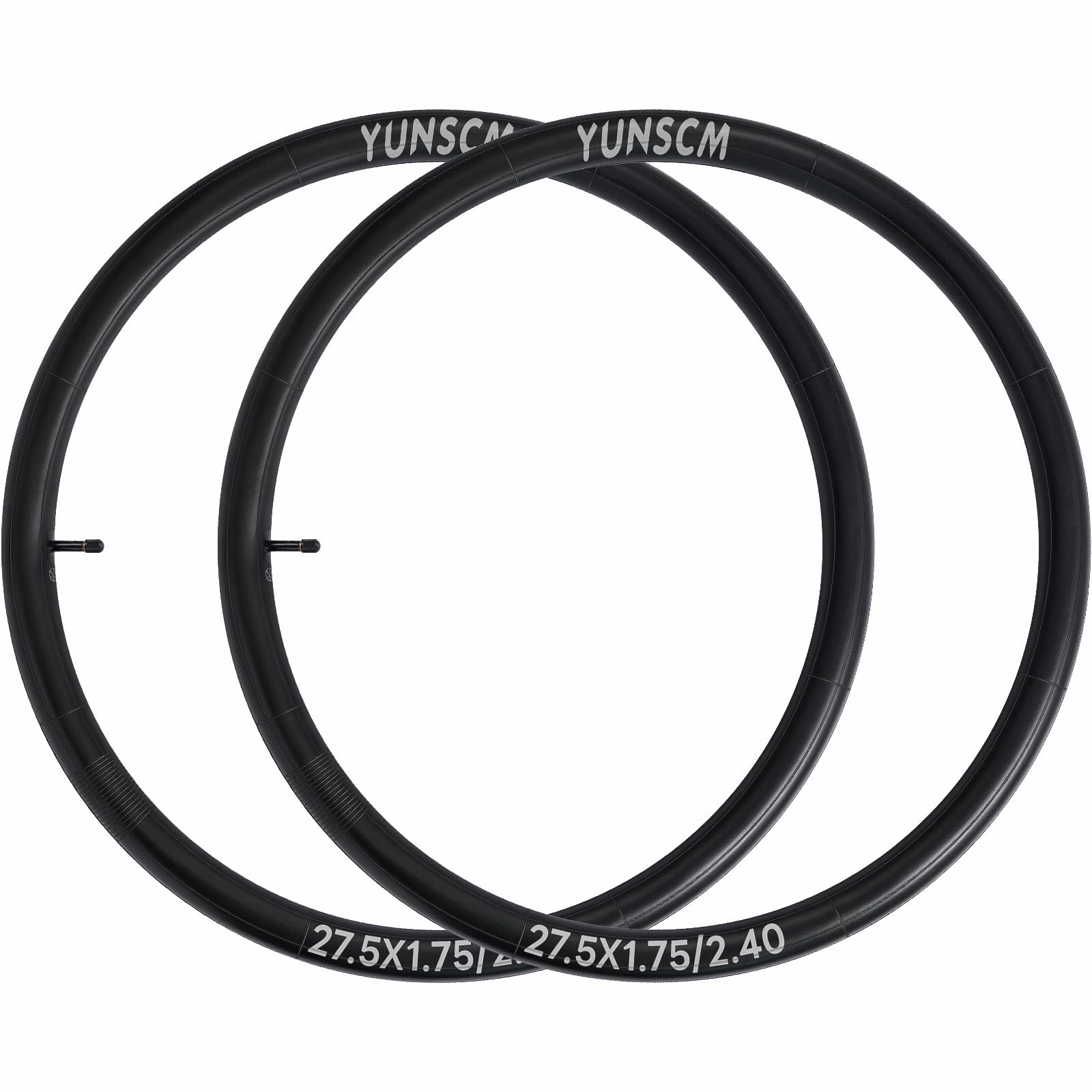 YunSCM 2Pcs 57/62-584 27.5 Pouces Chambres à Air 27.5x2.125/2.25/2.35/2