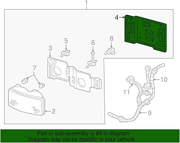 Genuine GM 16514476 Headlamp Mount Panel, Right