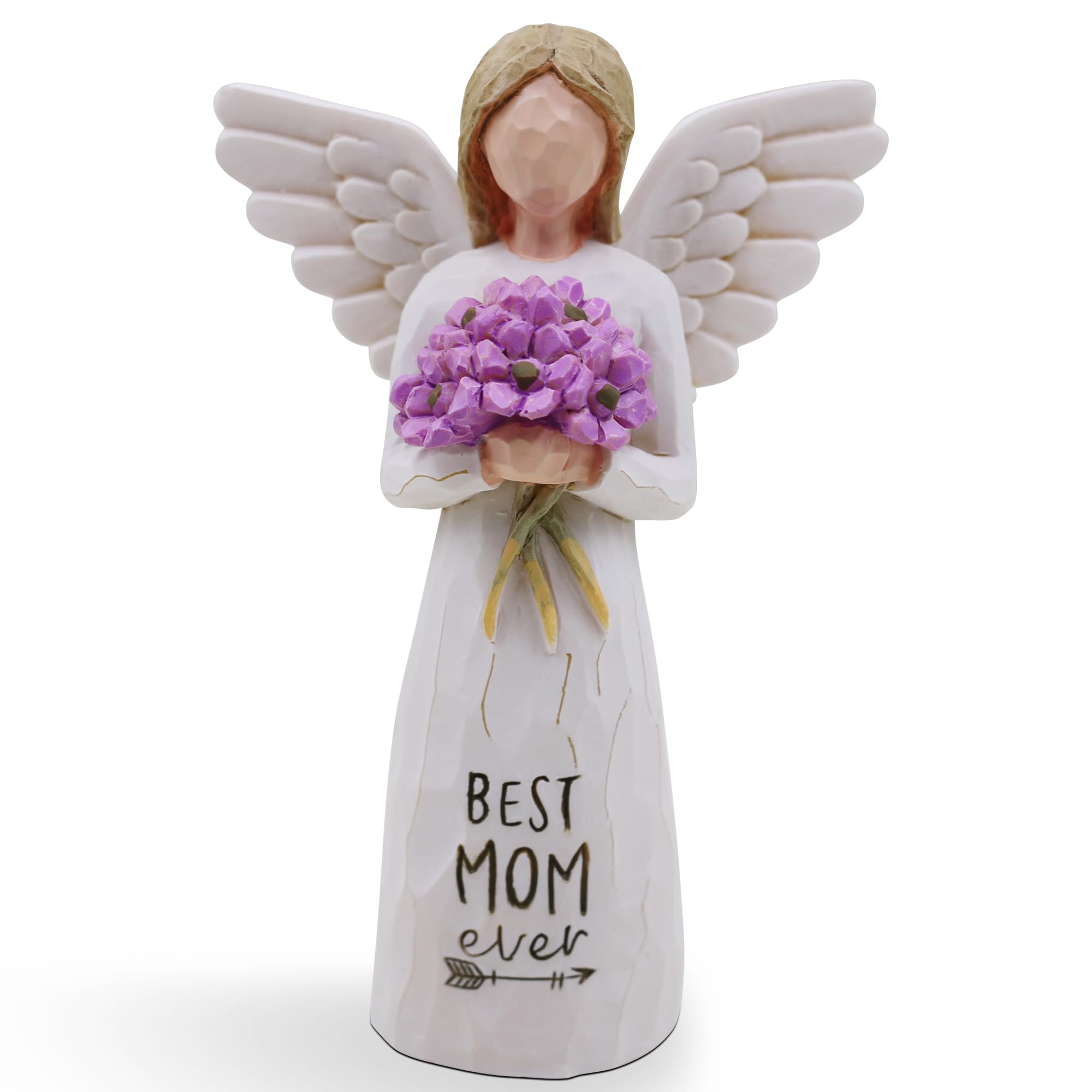AUKEST Mothers Day Birthday Gifts for Mom - Mom Gifts from Daughter, Son - Mother of the Bride Gift Hand-Painted Figure