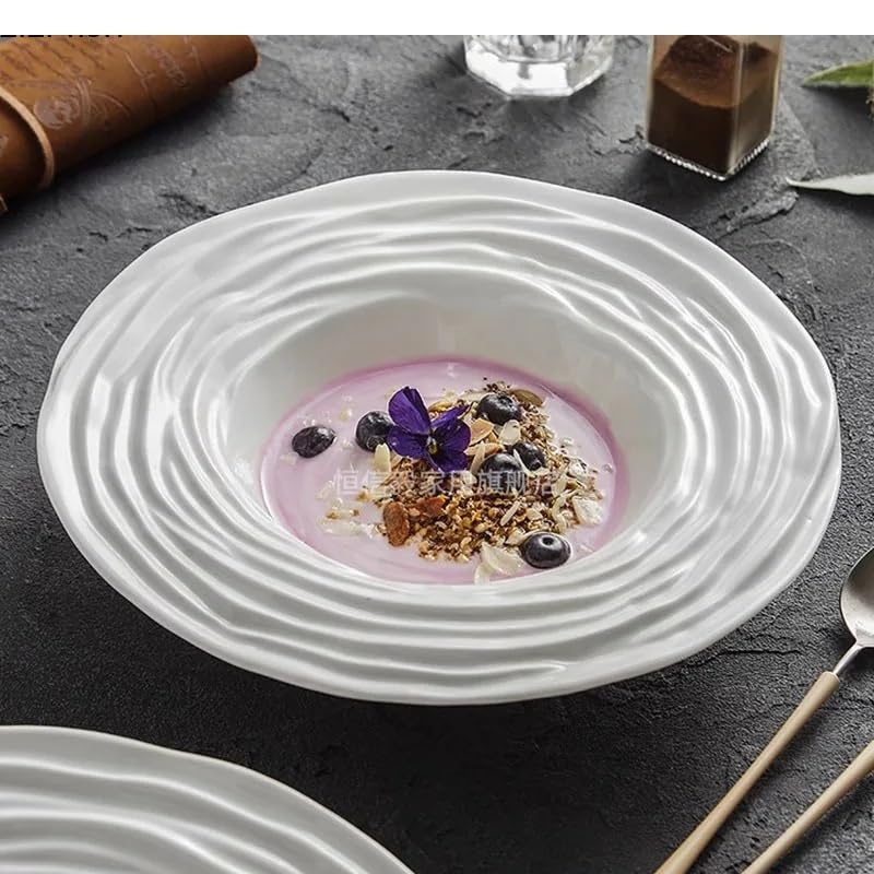 Talerze na przystawki ceramiczny głęboki talerz talerz sałatkowy talerz deserowy talerz do makaronu talerz do serwowania przekąsek tanie talerze