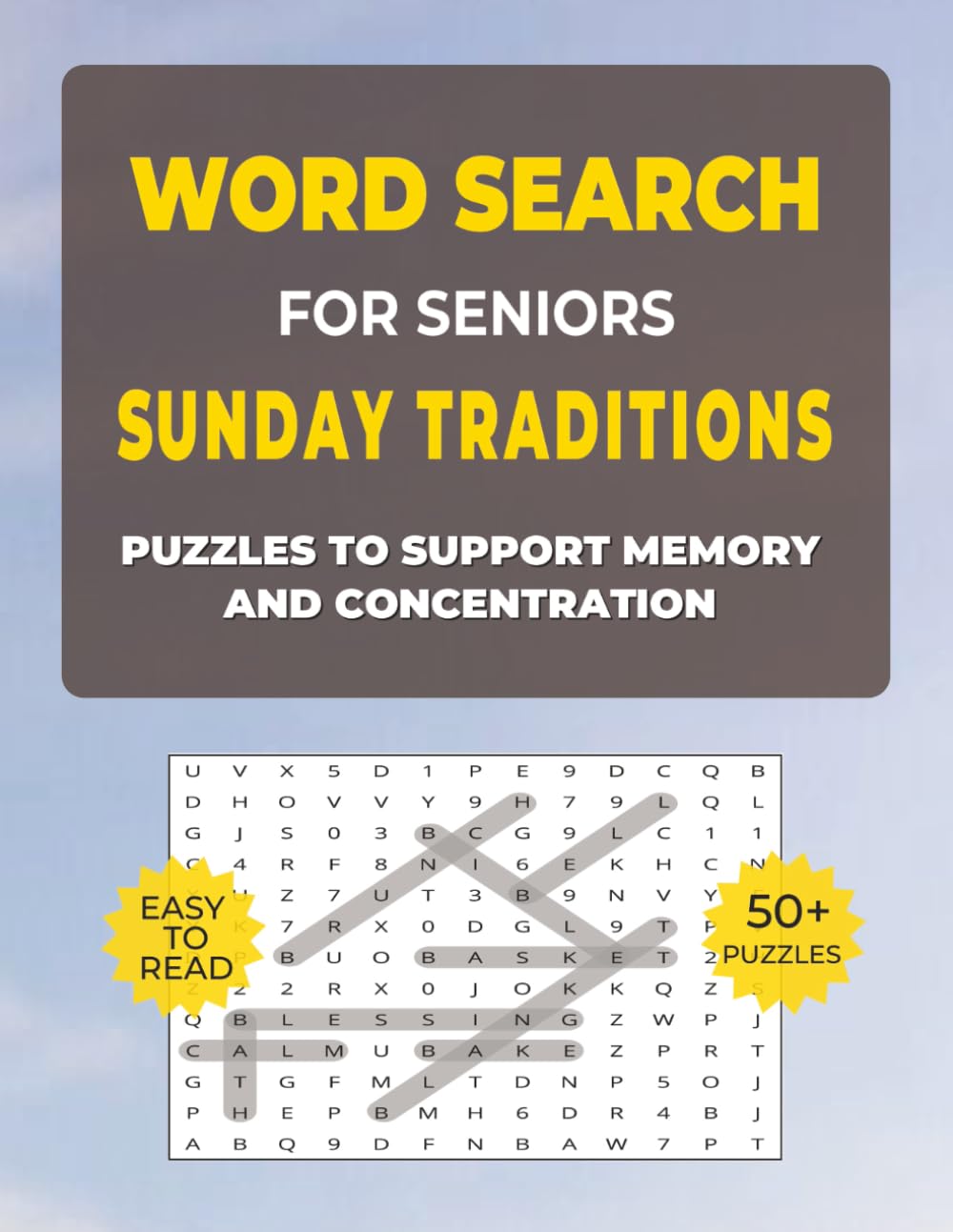 Word Search for Seniors — Sunday Traditions: Easy Large Print Puzzles (8.5x11): Relaxing Word Search Puzzles for Seniors | Gentle Brain Games for ... ... — Simple Pleasures 8.5x11, Large Print)