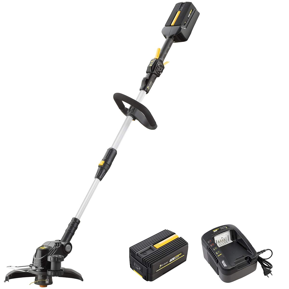 GT Elec Coupe Bordure sans Fil à Batterie, 40 V, Batterie 4 Ah + Chargeur