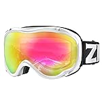 ZIONOR Lagopus Ski Snowboard Goggles UV Protection Anti fog Snow Goggles for Men Women Adult Youth