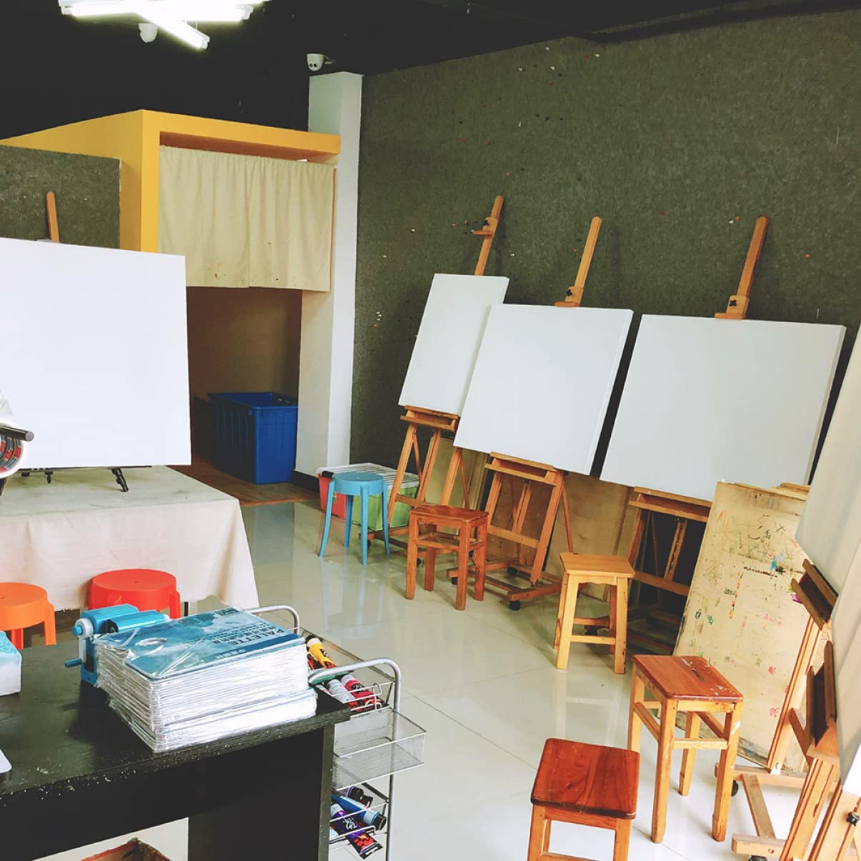 GRIRIW Square Oil Painting Frame 10x10cm Custom Solid Painting Canvas for Artwork