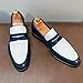 HuitJours Mens Casual Penny Loafer Royal Blue White Dress Shoes Slip On Fashion Two Tone Colors Pull on Prom Boat Shoes Business Walking Moccasins…