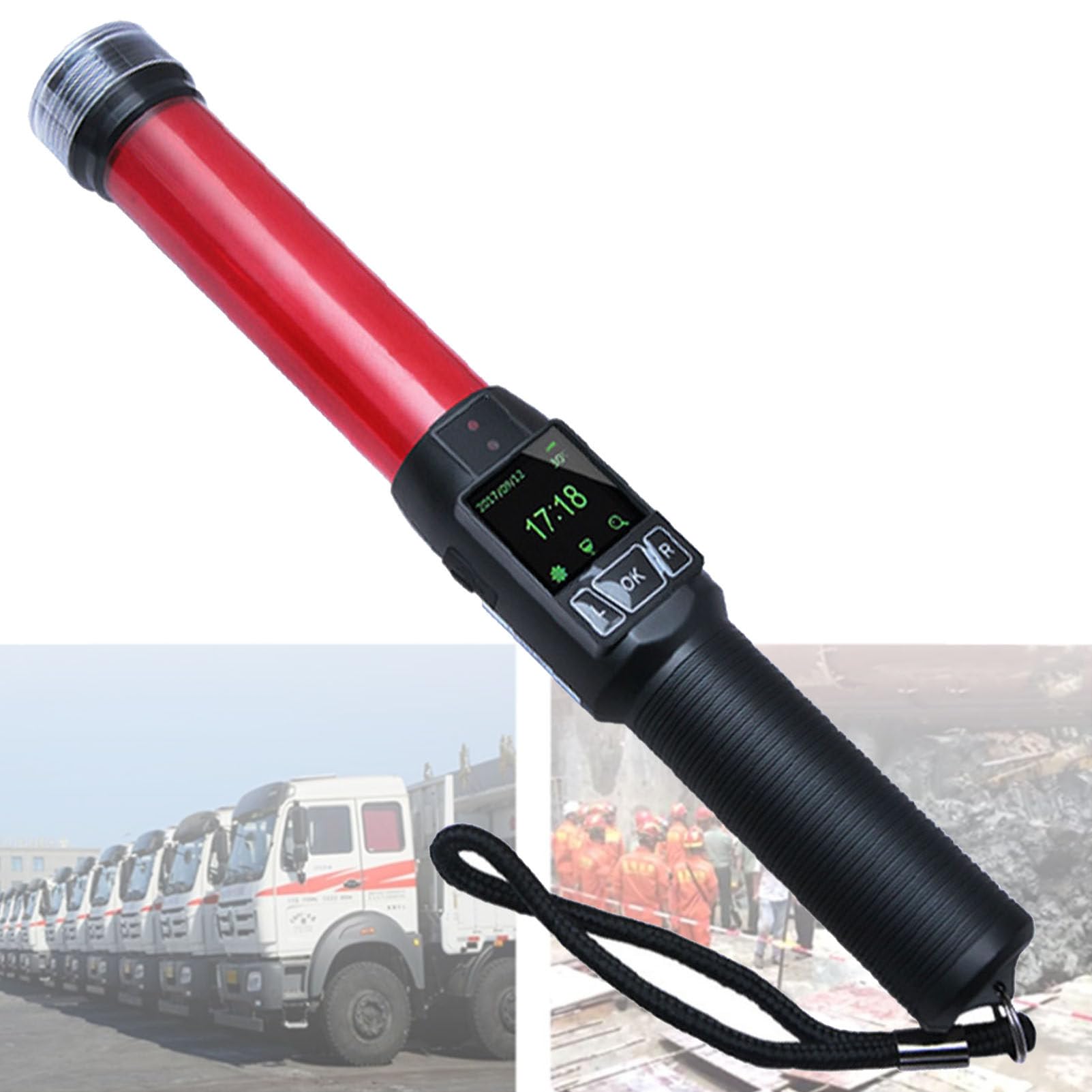 Alcohol Breathalyzer, Police Digital Breathalyzer for Drunk Driving, Quick Alcohol Tester Test, Suitable for Anywhere, Whistle, Warning Light
