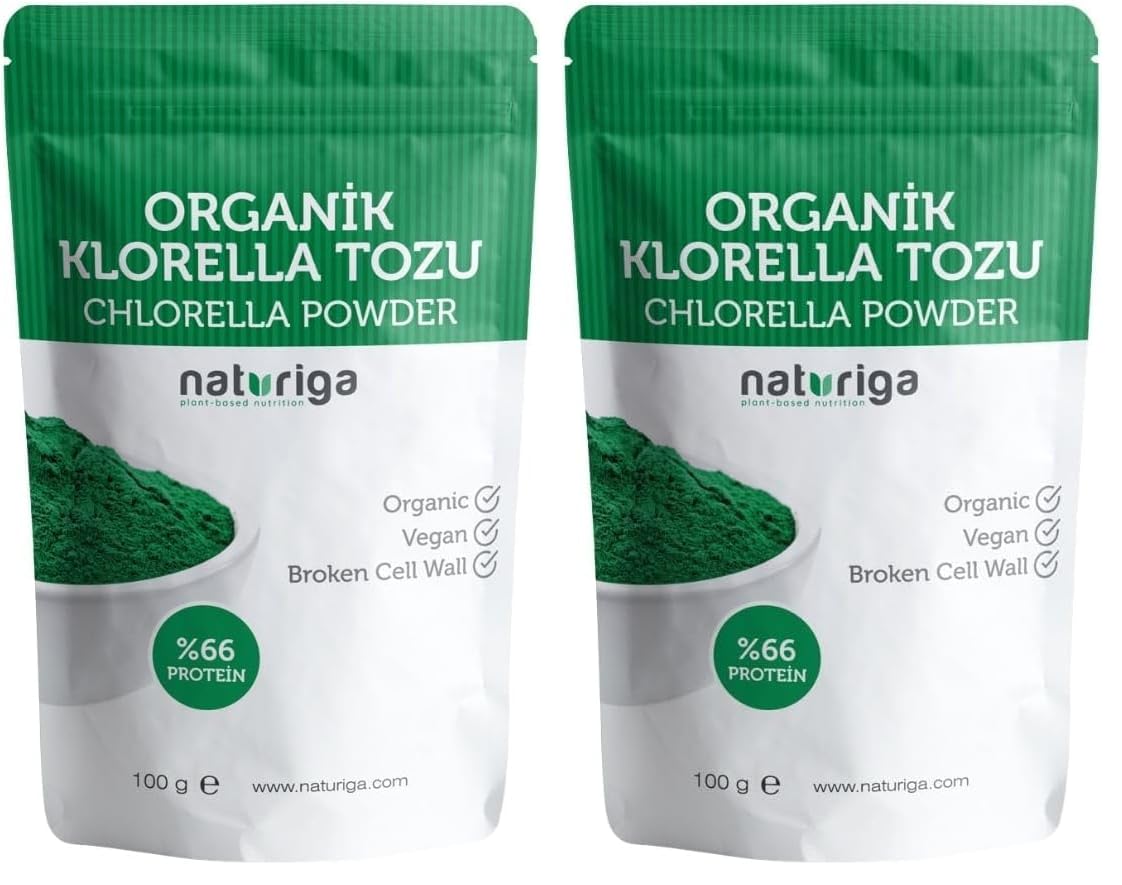 Naturiga Organik Klorella Tozu 100 gr (2 paketi)