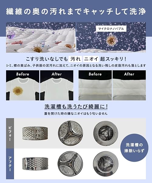 Noend オーガニックファインバブル洗濯機アダプター ナノバブル発生器 【汚れ除去|ニオイ除去|洗濯槽洗浄】【部屋干し臭|生乾き臭】【国内ブランド|特許取得|日本初】【タテ型洗濯機/ドラム式洗濯機対応|工具不要】【グッドデザイン賞2024年度受賞|金属製】 (アダプター単品/ホワイト) - 4