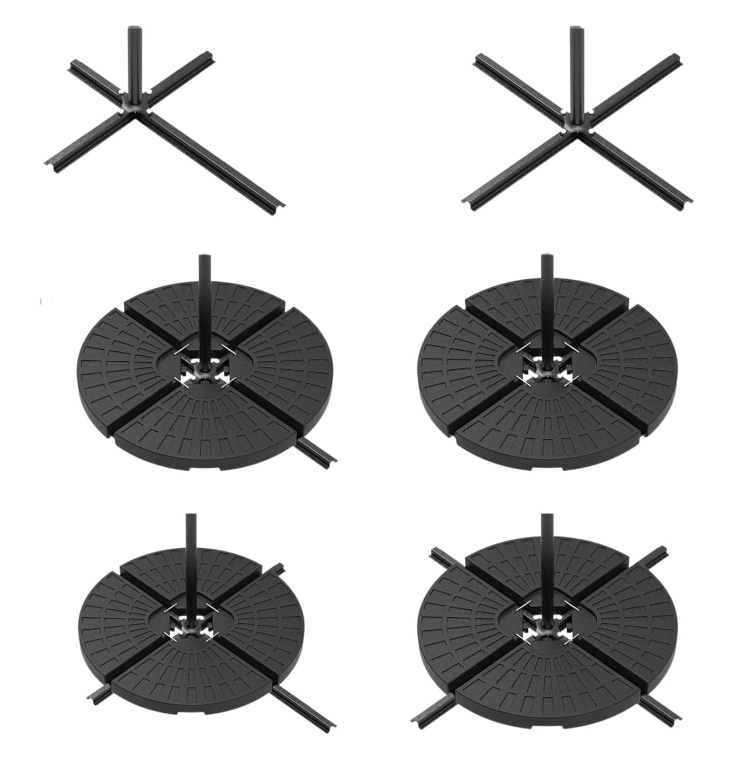 Pincho Sombrilla Terraza Exterior 300 cm – Parasol Excentrico con Manivela – Protección UV50+ – Sombrilla Basculante e Inclinable 360° – Resistente y Estable para Terraza