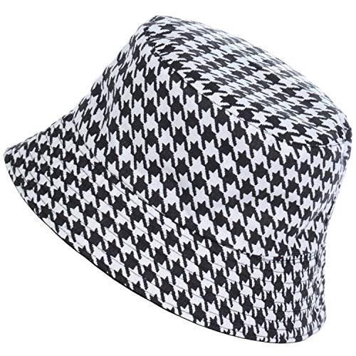 Byos Unisex Reversible Packable Print Cotton Bucket Fishman Summer Sun Hat Cap #TOP22