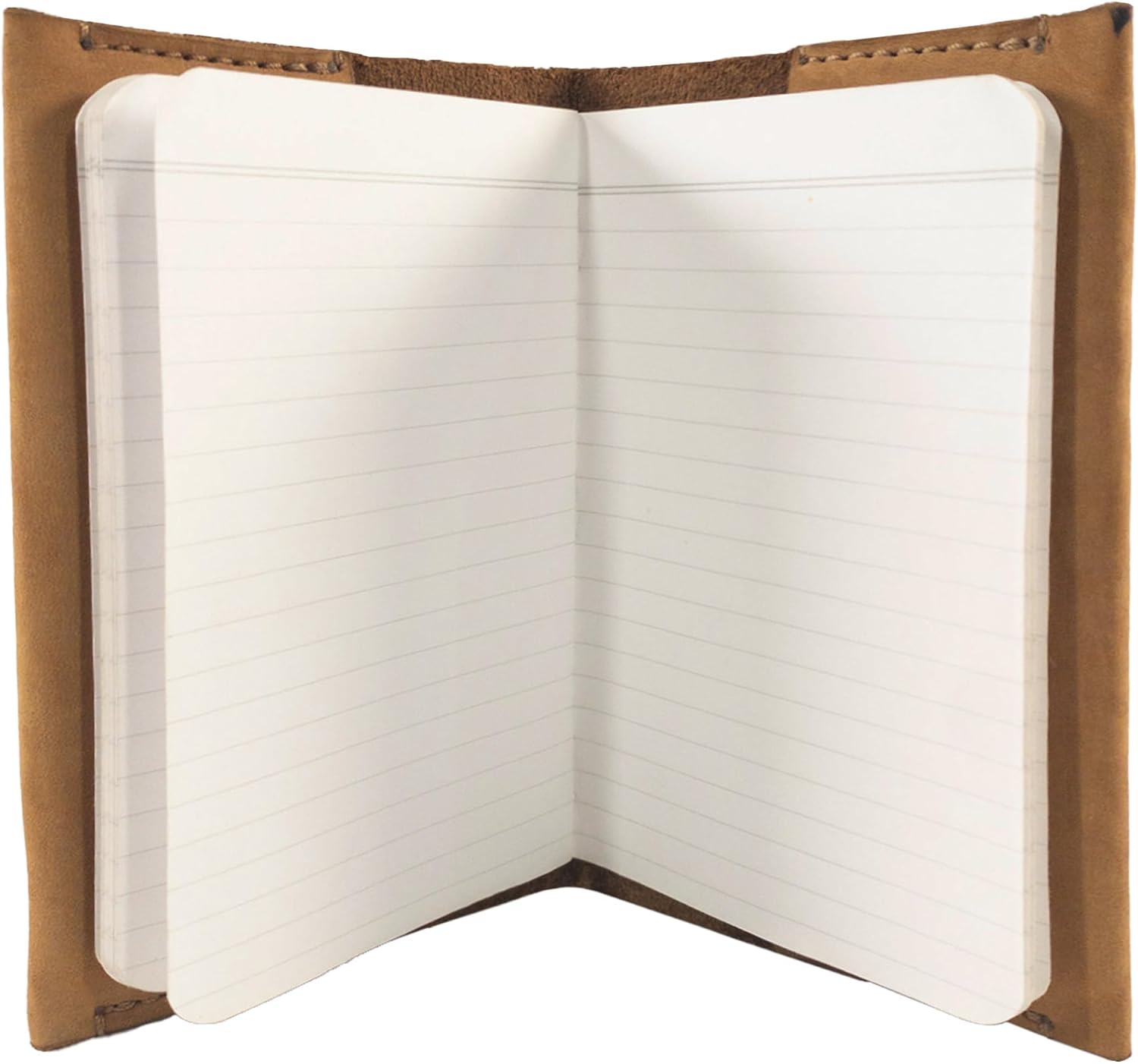 Hide & Drink, Pocket-Sized Memo Books Cover Compatible with Field Notes (3.5 x 5.5 in.) Journal Case with Card Slot, Refillable Travelers Notebook, Full Grain Leather, Handmade, Old Tobacco