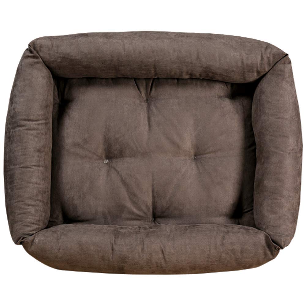 evergreenweb – Cama para perros 45 x 65 cm de tamaño pequeño, Relleno de Lazo Water Foam efecto pluma Suave lavable, caseta de interiores con cojín desenfundable, colchón para animales Domésticos, Rex
