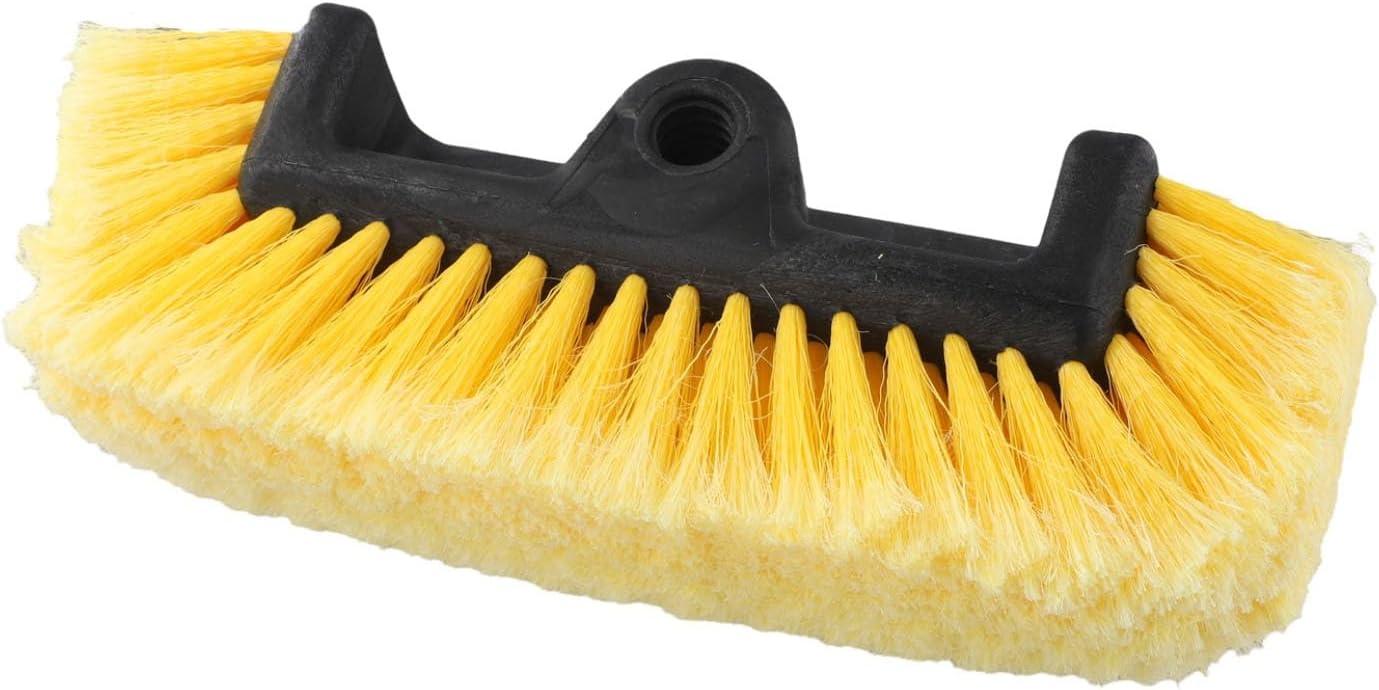for Car Wash Brush 10 Inch with Soft Nylon Bristles for ACME 34" Male Thread for RV Truck Boat Camper Cleaning