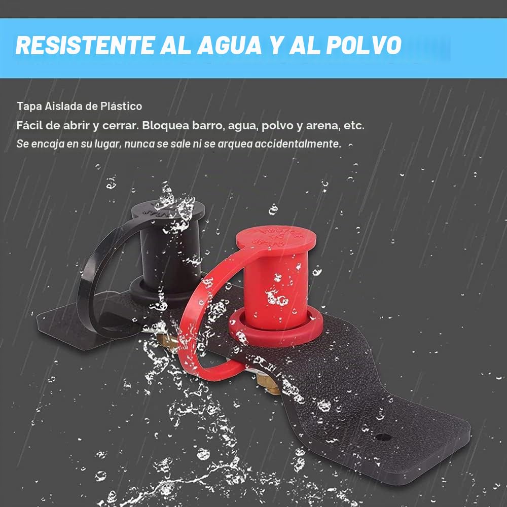 Riloer Terminales de puente de coche, kits para colocar terminales de batería, estaciones de carga remota para baterías