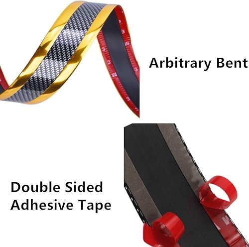 Miniatura 4 de Youngine Protector universal de fibra de carbono para umbral de puerta de automóvil, autoadhesivo, flexible, protector de adhesivo para auto, SUV,