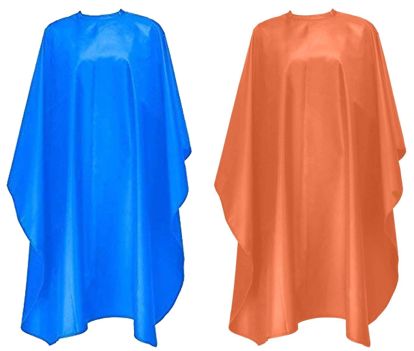 DEXO Salon Hair Cutting Sheet Waterproof Apron Cape For Men And Women For Salon And Parlor Professional Use Combo of 2 Pcs, Pack of 1 (Combo Hair Cutting Sheet Blue/Orange)-picture-36
