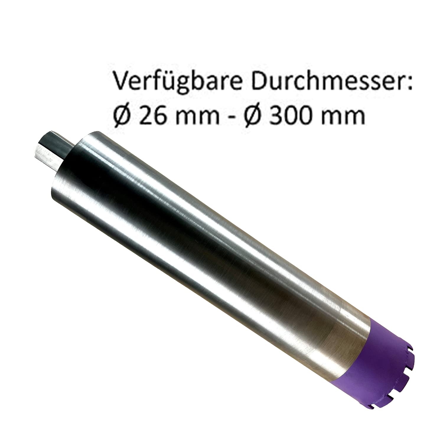 Diamantbohrkrone 1 1/4 Zoll Aufnahme, Nutzlänge 400mm, Dosenbohrer für Beton | Ø 62mm & SDS Max Adapter
