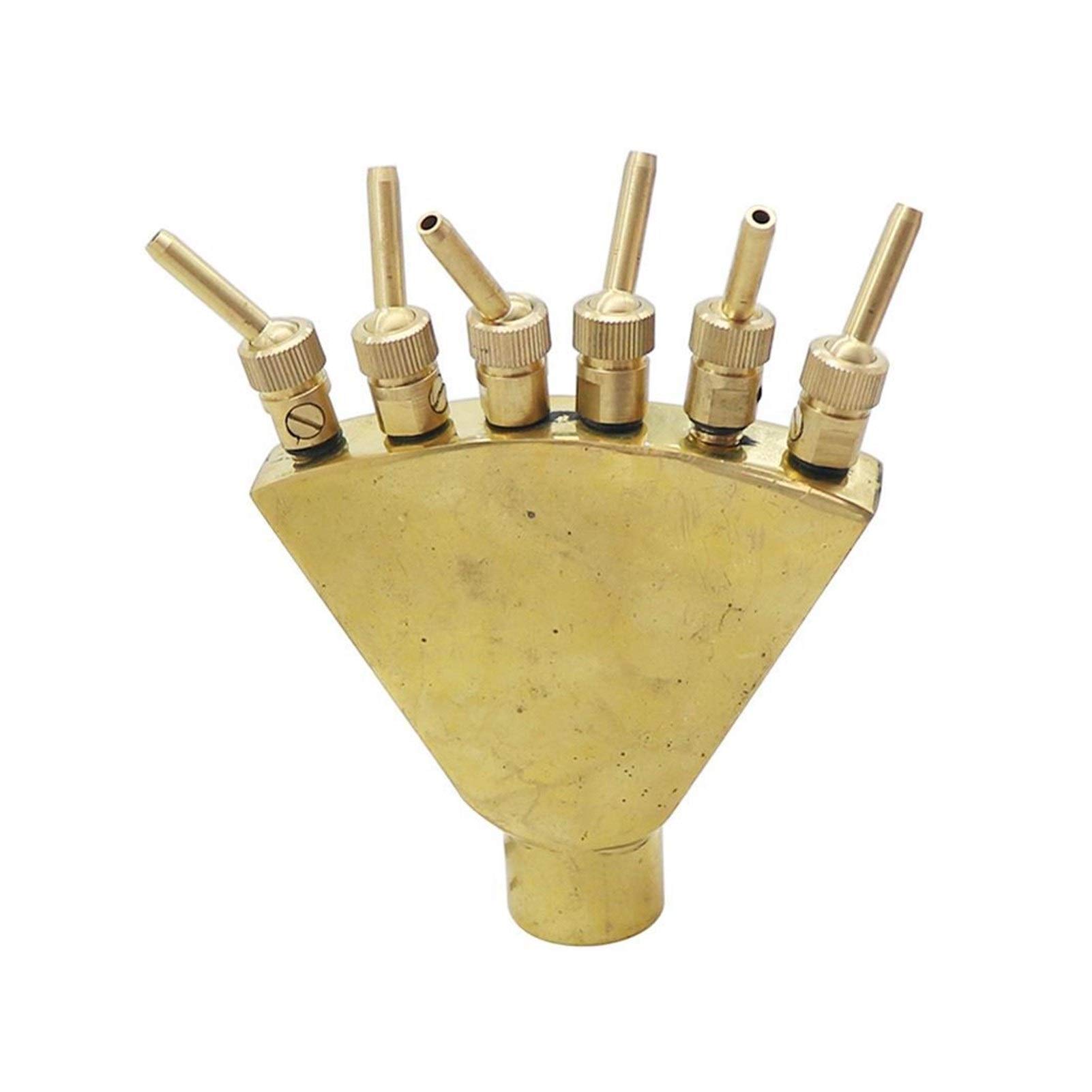 Herramientas de sistema de riego de jardinería 1 pieza de 1 pulgada Phoenix Tail Fuente de la boquilla, además de una pequeña boquilla con difusor Jardín Válvula Ver fuente de la charca