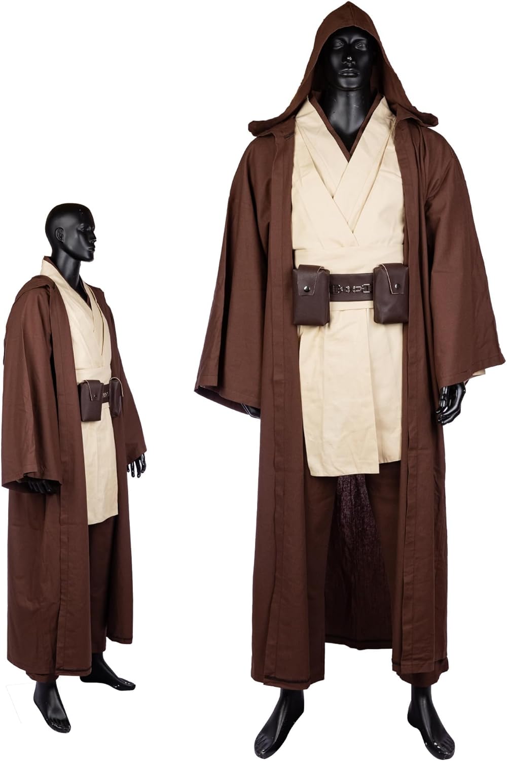 Tunic Costume Adult Men Tunic Robe Cosplay Halloween Costume Hooded Uniform Full Set Cloak Outfit