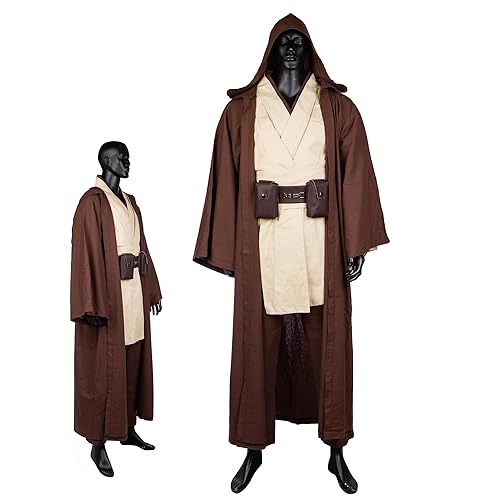 Tunic Costume Adult Men Tunic Robe Cosplay Halloween Costume Hooded