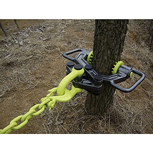 Brush Grubber BG-11 Xtreme Brush and Tree Stump Puller Remover Tool with No Slip Gripping Teeth, Rotating Grip Pads, and Handles