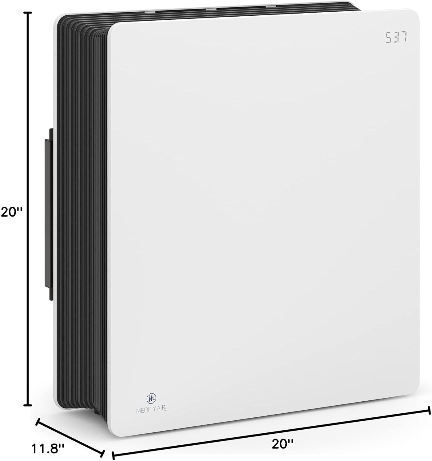 Medify MA-45 Air Purifier with dimensions
