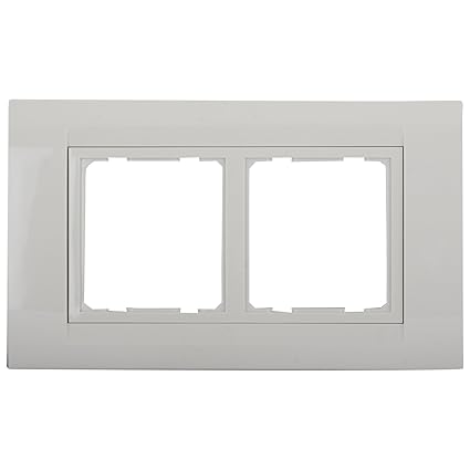 Roma Polycarbonate 4 Module Tresa Plate (Standard Size, White)