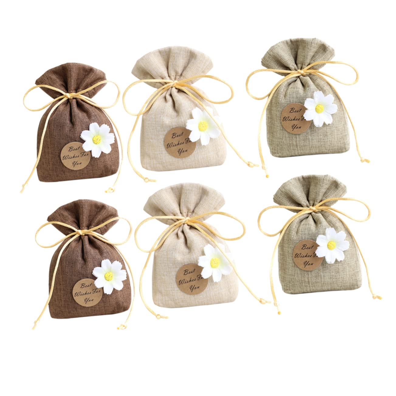 Healifty 6pcs Empty Lavender Sachet Bags for Car and Home Fragrance and Wardrobe Hangings for Organizing and Freshening Spaces