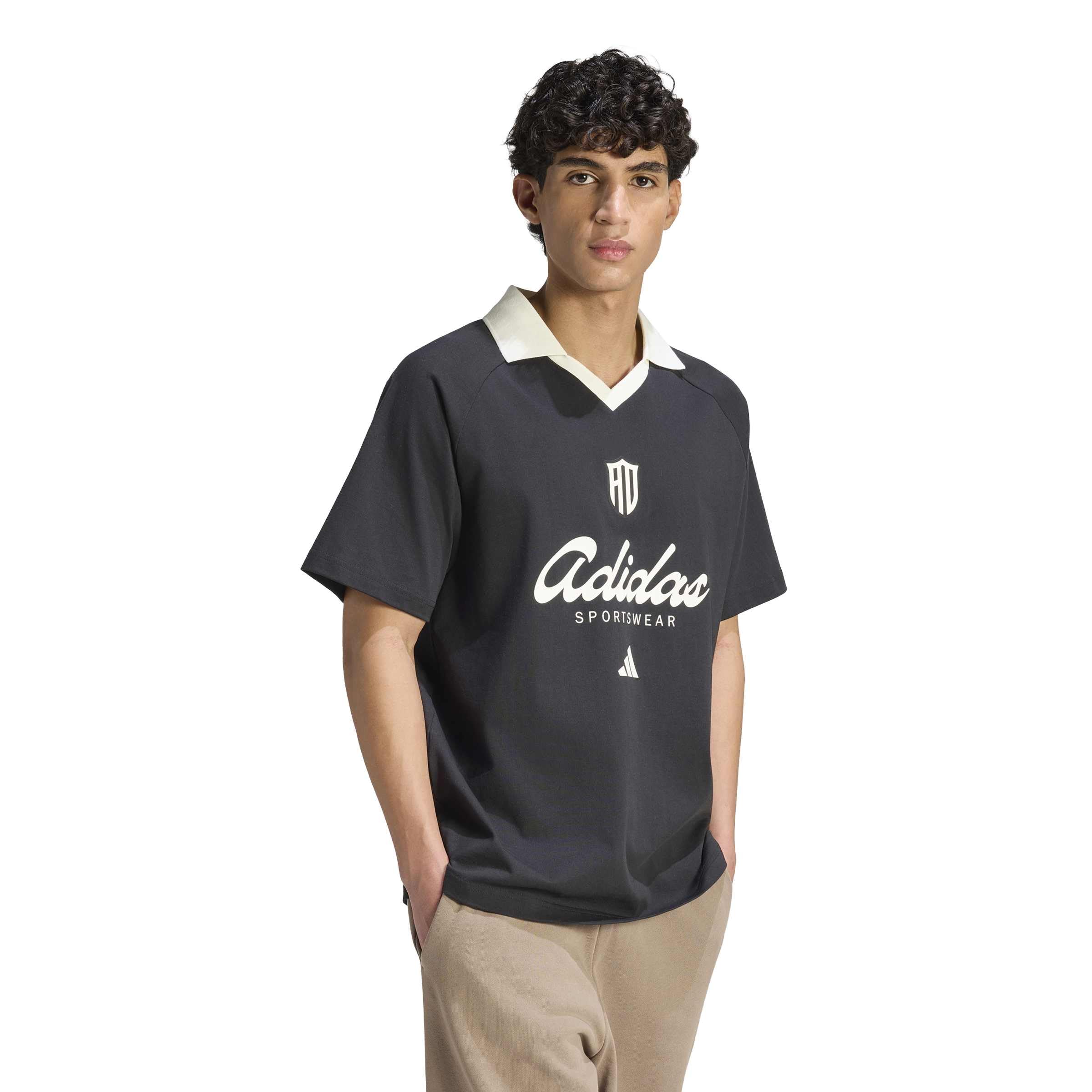 adidas Men's LUX TIRO Script Grafik Poloshirt