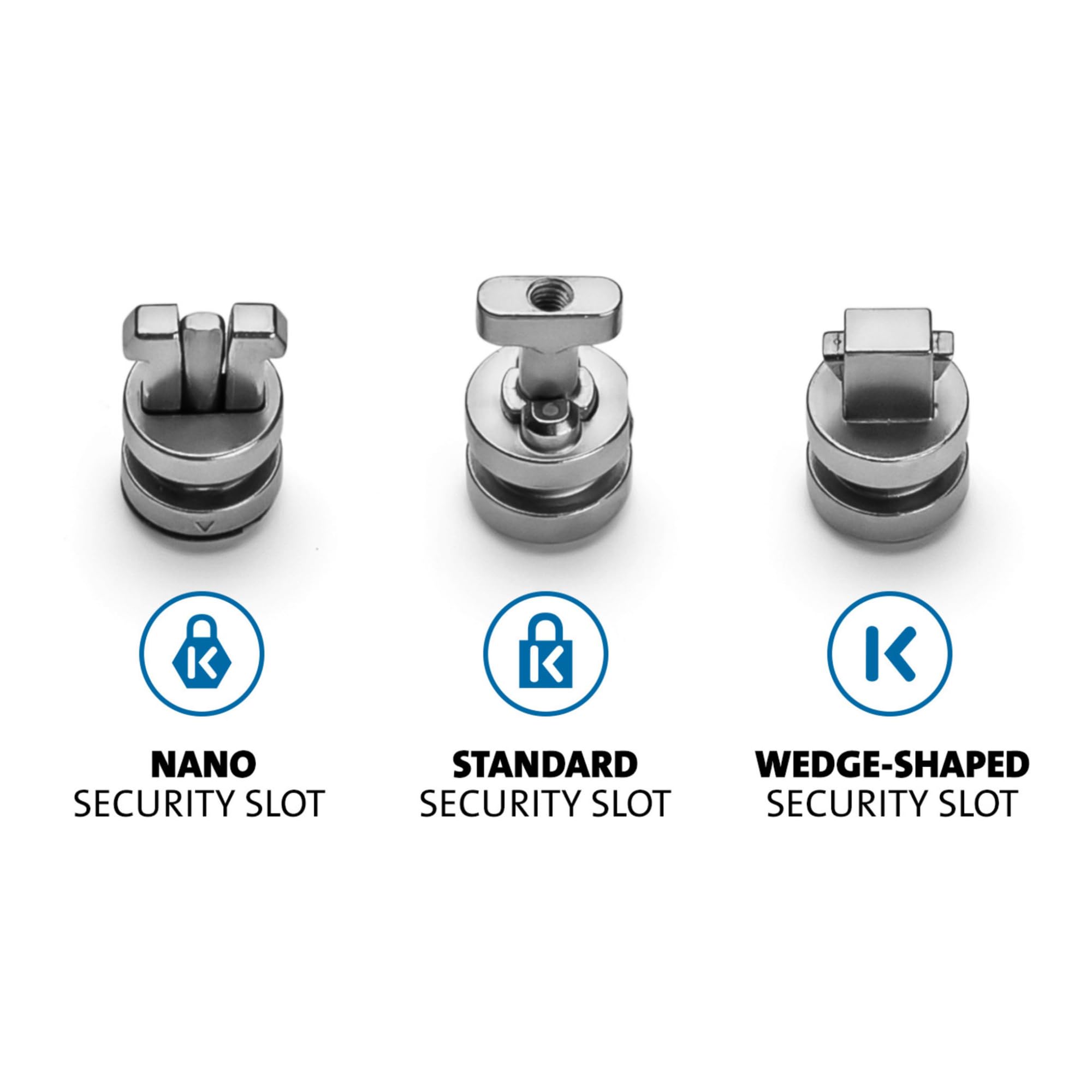 Kensington ClickSafe 3-in-1 Anchor Pack for T-Bar,Wedge,Nano Slots