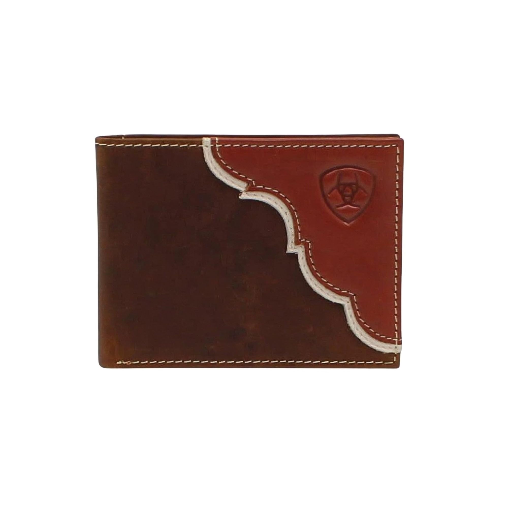 ARIAT Men's Embossed Shield Logo Bifold Wallet A3547908