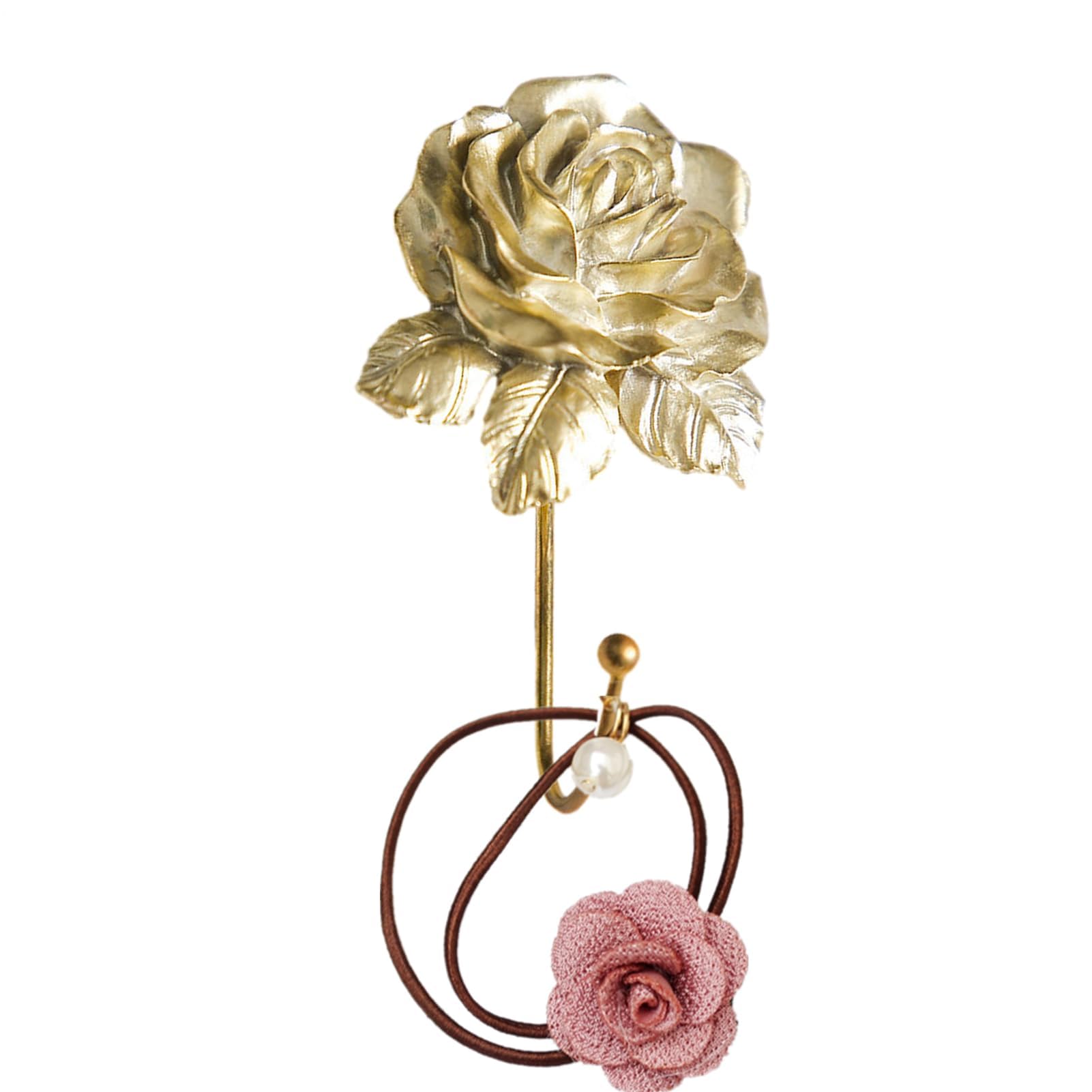 Crochet porte-serviette vintage rose pour sublimer la décoration de votre salle de bain