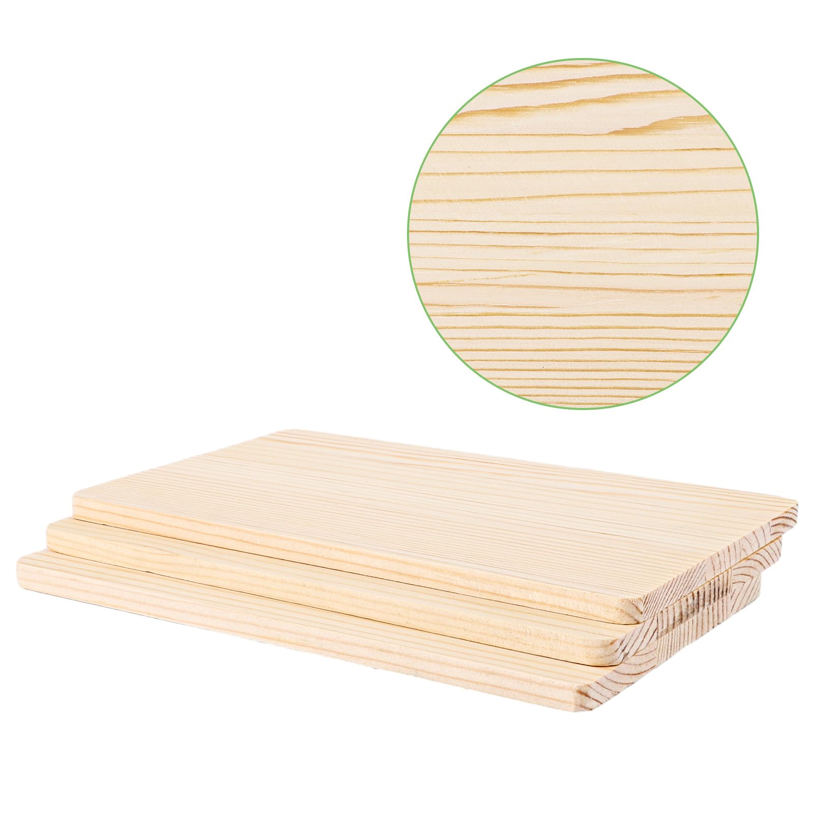 10 Taglieri in legno, 24 x 14 x 1 cm, Taglieri in legno di pino, Tagliere in legno grezzo, Tagliere in legno per pane, carne e verdura