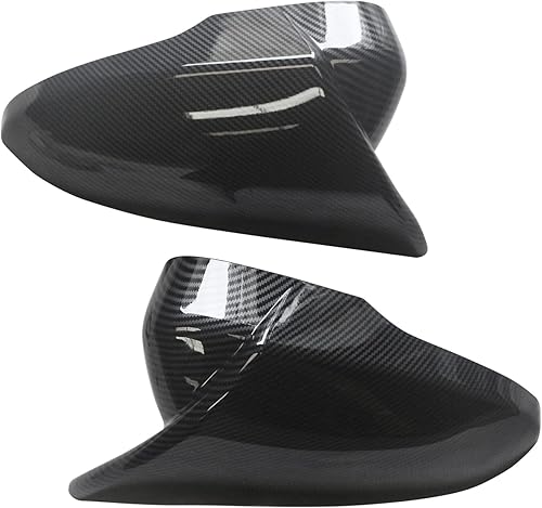 Miniatura 2 de CHIESMA, Cubierta de espejo para Ford Fusion Mondeo 2013-2020, cubierta de carcasa de cuerno de buey, estilo de fibra de carbono, cubierta de espejo